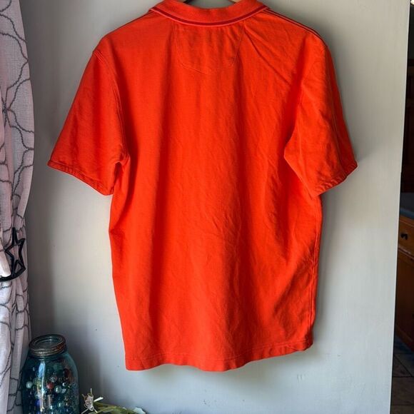 Robert Graham polo shirt men’s size large Orange golf casual cotton - Picture 7 of 10